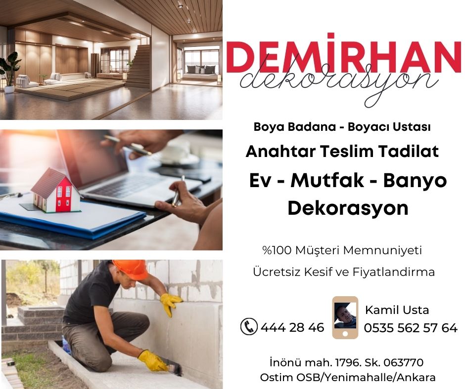 Batıkent Geneli Dekorasyon İşleri